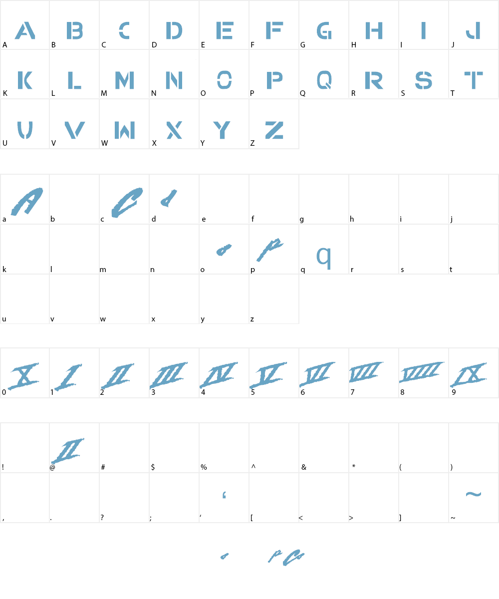 Beverly Hills Cop Font Character